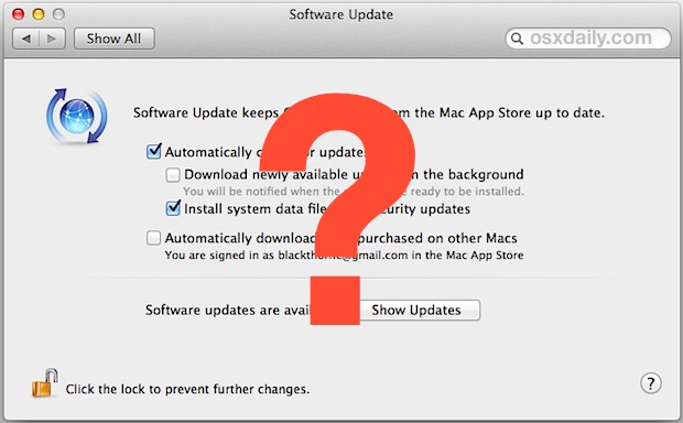 how tpo check for updates on a mac